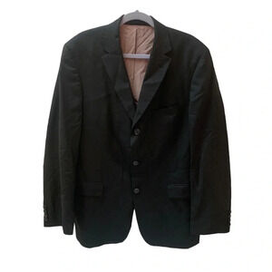 Hugo  Boss Black Striped Rossellini Movie Wool Silk Blazer 52